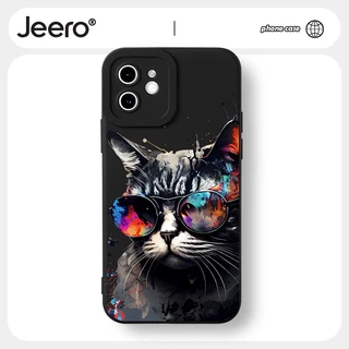 Ốp lưng JEERO mềm dễ thương đẹp ngầu nam Cho iPhone 14 13 12 11 Pro Max SE 2020 X XR XS 8 7 ip 6S 6 Plus kute HFF2348