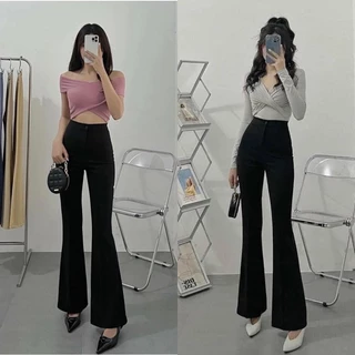 QUẦN VẢI LOE CẠP CAO DÀI 100CM THỜI TRANG HÀN QUỐC ĐỦ SIZE S - XL