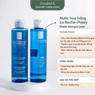 Nước hoa hồng La Roche-Posay Effaclar Astringent Toner 200ml (ảnh tự chụp)