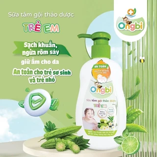 Sữa Tắm Gội Trẻ em Ongbi 200ml - An Toàn Cho Trẻ Sơ Sinh và Trẻ Nhỏ