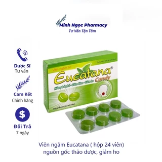 Viên ngậm Eucatana ( hộp 24 viên) giảm ho, bổ phế.