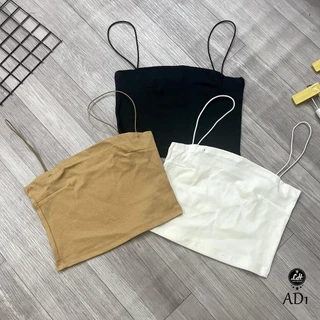 Áo hai dây nữ áo croptop chất thun co giãn Ms AD1