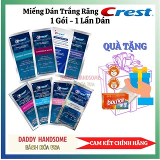 Miếng dán trắng răng Crest 3D White siêu trắng 1gói chính hãng Mỹ