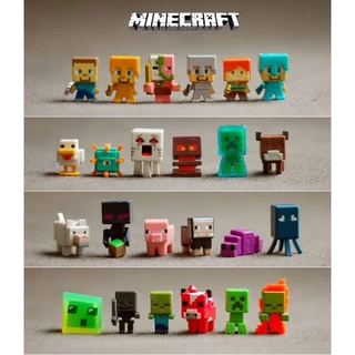 Mô Hình Mini Nhân Vật Enderman Steve Zombie