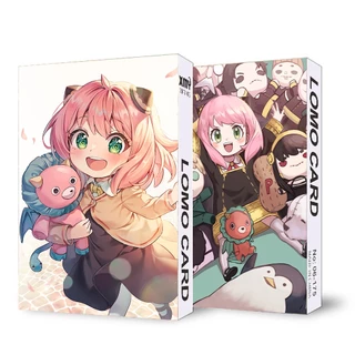 ( không kèm hộp ) Hộp ảnh lomo in hình ANYA SPY X FAMILY Gia Đình Điệp Viện nhiều mẫu thẻ card anime chibi 30 tấm