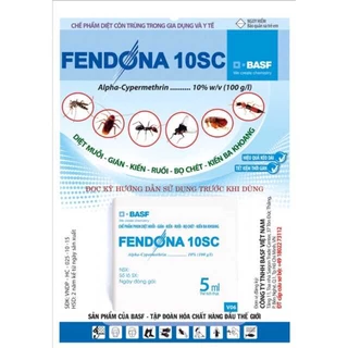 Chế phẩm tẩm màn, phun diệt muỗi, côn trùng Fendona 10sc 5ml