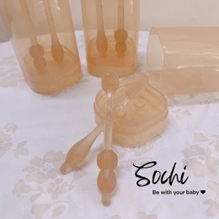 Bàn chải, rơ lưỡi silicone cao cấp cho bé từ 0-18m