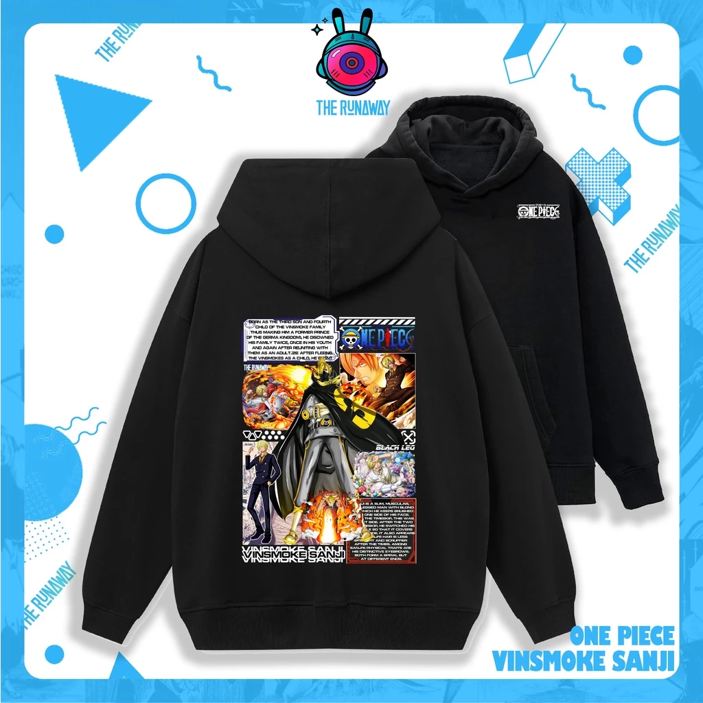 Áo Hoodie One Piece: Vinsmoke Sanji Nam / Nữ by The Runaway