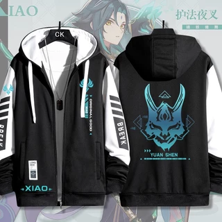 【Xiao】Genshin Impact áo khoác áo hoodie quần áo nam và nữ WUYC