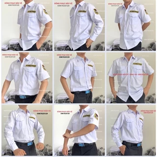 Áo bảo vệ trắng vải si dày dặn dài tay, ngắn tay (không logo phụ kiện)