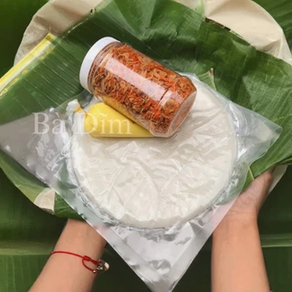 Combo 500gr bánh tráng phơi sương mềm dẻo + 200g muối ruốc hành phi