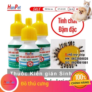 Dung dịch diệt kiến sinh học (chai xanh 12ml) loại tih chất đậm đặc giết kiến thần tốc