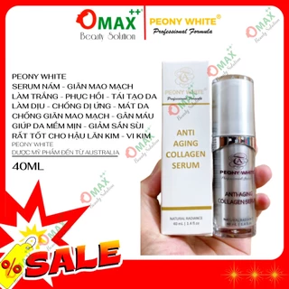 TINH CHẤT PEONY WHITE COLLAGEN - ANTI AGING - GIẢM NÁM - TRẮNG DA - CHỐNG DỊ ỨNG - CHỐNG GIÃN MAO MẠCH 40-45ml