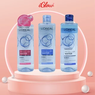 Tẩy trang Loreal tẩy trang L'Oreal Paris Micellar Water 400ml dạng nước