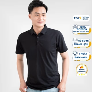 Áo Thun Polo Nam TOLI form cơ bản thanh lịch, vải Cotton 4 chiều cao cấp [ĐEN-TM11]