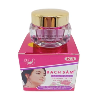 Bạch Sâm K3 Kem Nám - Tàn Nhang - Đồi Mồi 18g