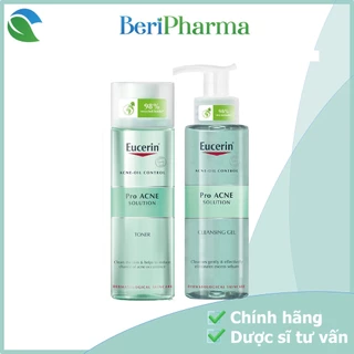 ✅ Combo Sữa Rửa Mặt và Nước Hoa Hồng Dành Cho Da Nhờn Mụn Eucein Proacne Cleansing Gel & Toner 200ml