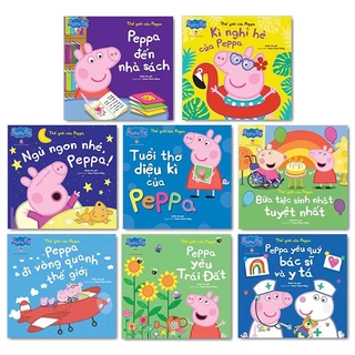 Sách Kim Đồng - Combo Thế Giới Của Peppa - Khổ 24x23cm (Bộ 8 Cuốn)