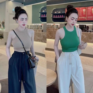 Áo Ba Lỗ Nữ Trơn Chất Gân Chuẩn Zara Siêu Hot Sang Chảnh Cá Tính Đi Chơi Đi Dạo ATN CLOTHING