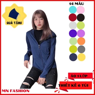 Áo chống nắng nữ MN Fashion Chất thun Kim Cương mỏng mát thông hơi