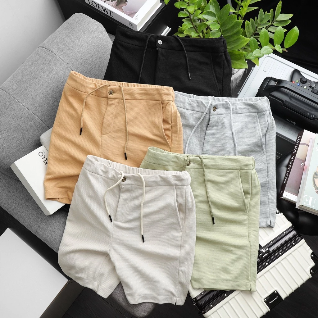 Quần Short Nam Lưng Thun Pique Cotton BigSize 95kg - 3bros Quần Áo Xuất Khẩu