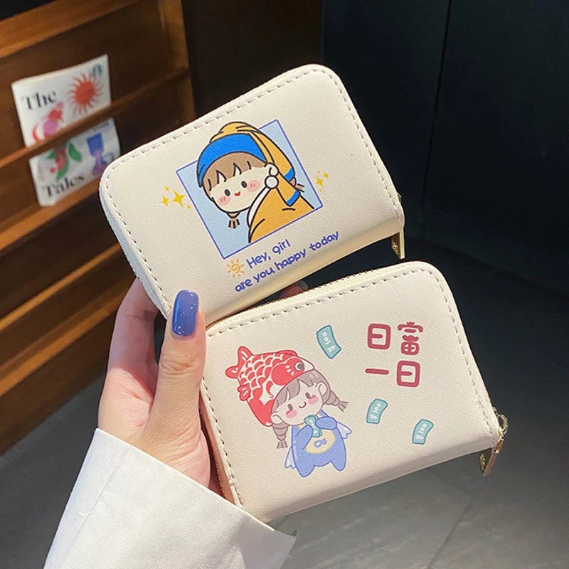 Combo 10 Ví Mini Nhiều Ngăn KAPYPARA , KUROMI, Gấu dâu lotso  Cho Bạn Gái Treo Balo Treo Chìa Khóa (Loại Khóa Kéo)
