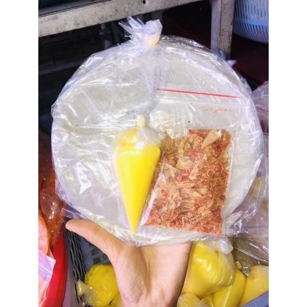 (Mini combo) Bánh Tráng Phơi Sương 100g + muối hành phi ruốc + Bơ béo ngậy