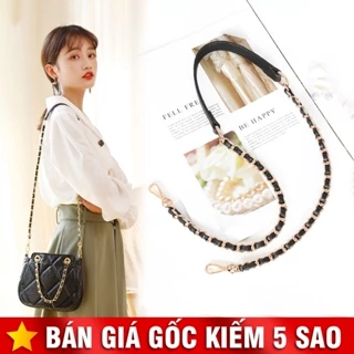 Dây Đeo Túi Xách Nhiều Màu Đan Xích Có Đệm Da P2249