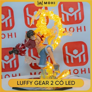 [Có BOX, Có bản LED] - Mô Hình One Piece Luffy, Luffy Gear 2, Figure Tượng Luffy F.zero