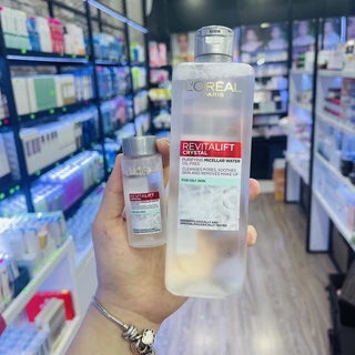 Nước Tẩy Trang Dành cho Da Dầu L'OREAL PARIS Revitalift Crystal Purifyng Micellar Water Oil-Free 400ml