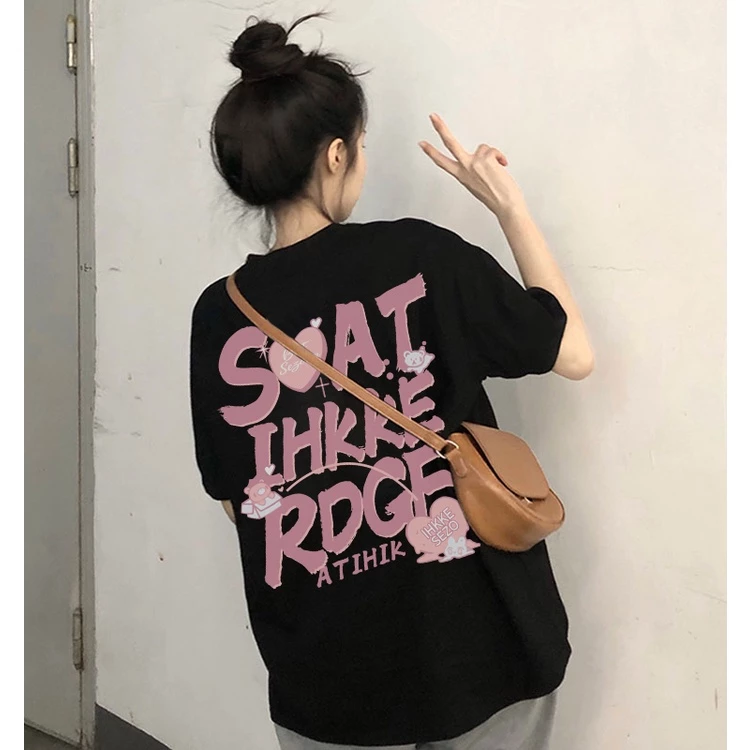 Áo Thun Hồng May Cánh Nữ - Phông ngắn tay lỡ form rộng bánh bèo pastel đẹp cá tính Ulzzang