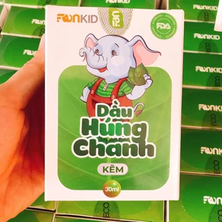 ✅ Dầu Húng Chanh Kẽm FunKid 30ml [Chính Hãng] ✅ Giảm ho sổ mũi hỗ trợ tăng cường miễn dịch tự nhiên an toàn cho trẻ em