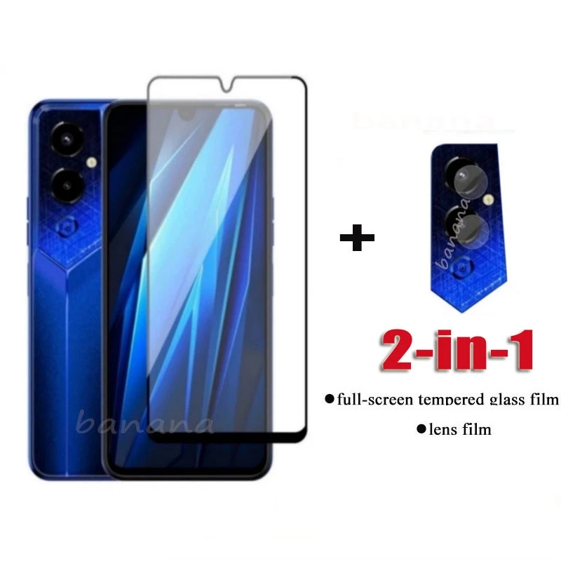 Kính Cường Lực 2 Trong 1 Cho Tecno Pova 4 Pro Tecno Pova 3 2 Camon 19 Pro 5G 18 Premier 18P Spark 8C 8P 7 Pro 7T 7P