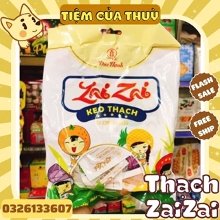 Thạch ZaiZai Đức Hạnh Vị Hoa Quả Túi 300ram đồ ăn vặt