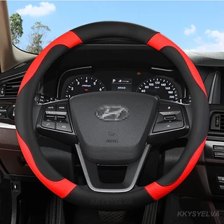 Bao Da PU Bọc Vô Lăng Xe Hơi Hyundai ix25 ix35 i20 i10 i30 Starex SantaFe Sonata Tucson 2017 2018 2019