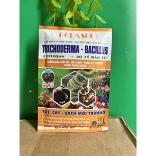 150g Nấm đối kháng Trichodema Bacillus dùng ủ phân, kháng nấm bệnh, cải tạo đất trồng