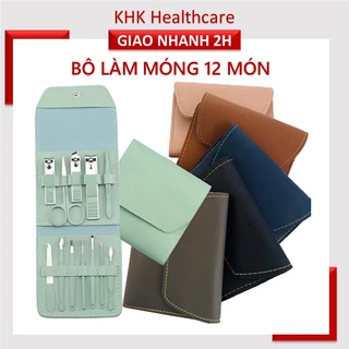 Combo 12 món cắt móng đa năng kèm túi đựng tiện lợi