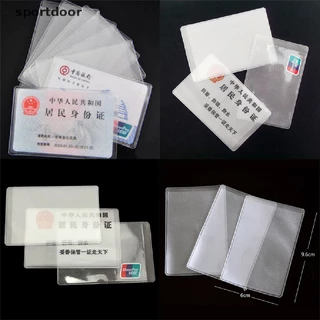 Set 10 Túi Nhựa PVC Trong Suốt Đựng Thẻ ID Tiện Dụng