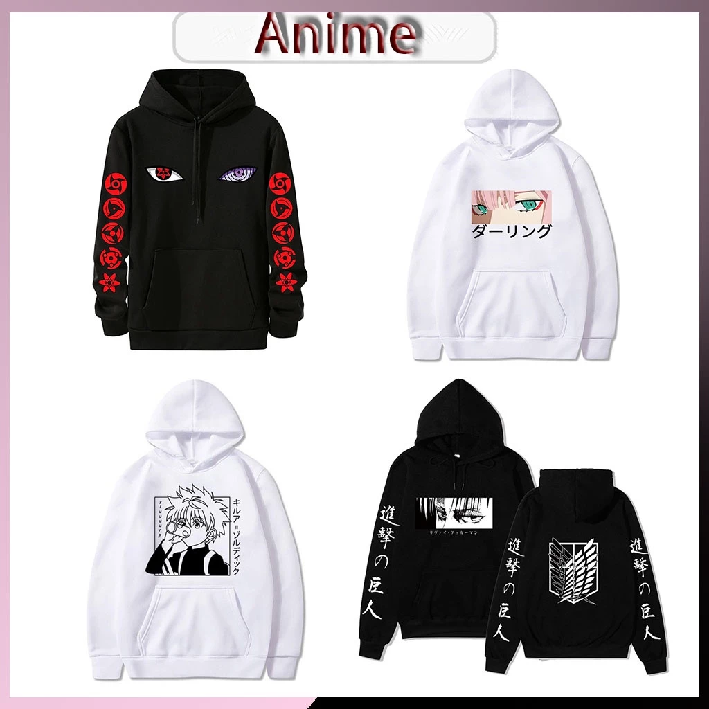 BST Áo Hoodie Nam Nữ Naruto Eyes - KILLER EYES - Eren Eyes - Zero Tow Eyes  Vải Nỉ Ngoại Dầy Dặn