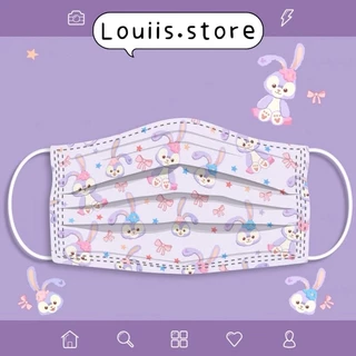 [Set 5 cái] Khẩu trang hoạt hình, họa tiết thỏ dễ thương dành cho người lớn cute Louiis.store