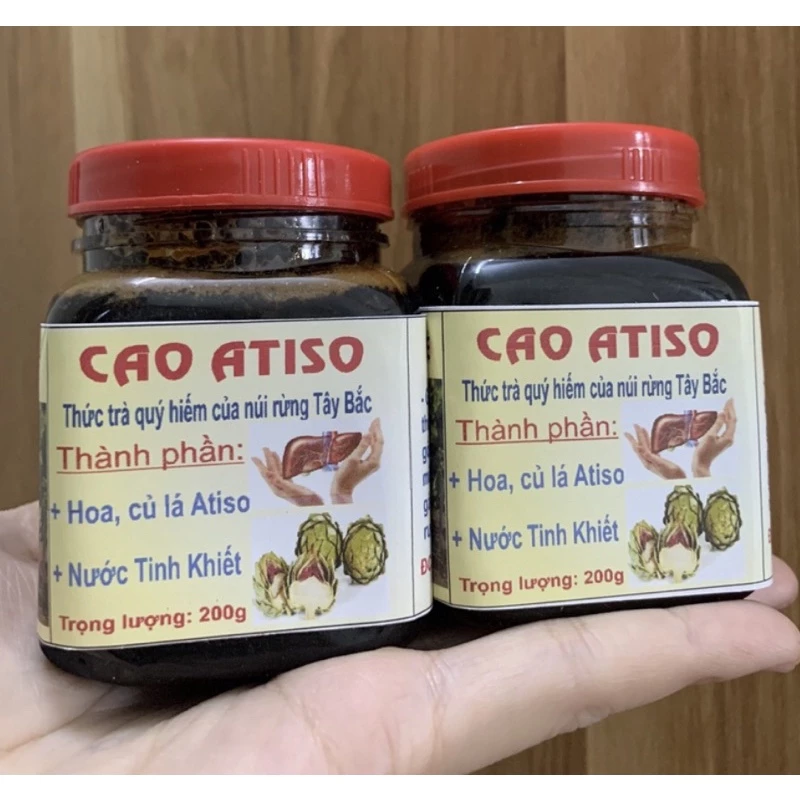 Cao atiso nguyên chất hộp 200gr Xịn nhất ,mới nấu,giải độc gan cực tốt