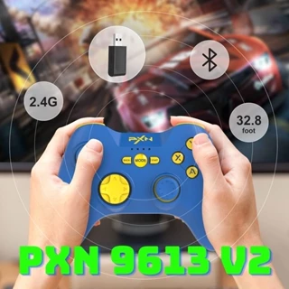 Tay cầm chơi game PXN 9613 V2 P3 có USB 2.4G - iPhone / iPad / Mac / PC / Laptop / Android / PS chơi Palworld