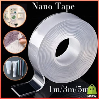 Băng dính 2 mặt siêu dính băng keo Nano trong suốt 3cm*3m dán tường dính mọi bề mặt tiện lợi	