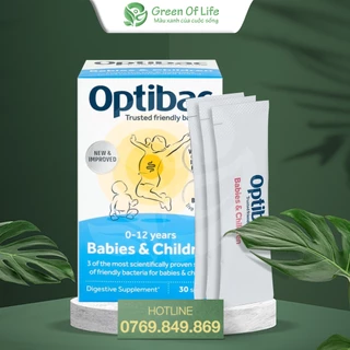 Men vi sinh Optibac Probiotics Babies & Children lợi khuẩn, chất xơ và vitamin D cho trẻ 0-12 tuổi - Optibac Xanh dương