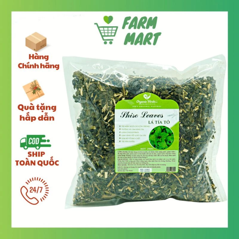 Lá tía tô sấy lạnh 100g