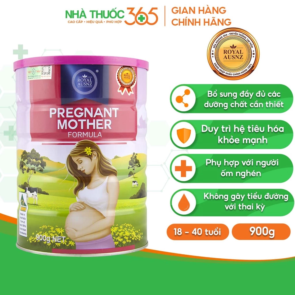 Sữa Bột Hoàng Gia Pregnant Mother Formula Dành Cho Phụ Nữ Mang Thai Royal AUSNZ 900g