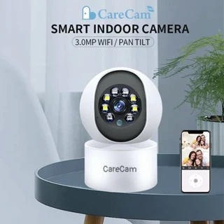 Camera wifi Carecam 3.0MP Model v5pro New 2023, xoay 360 độ, đàm thoại 2 chiều, báo động chống trộm, app CARECAM PRO