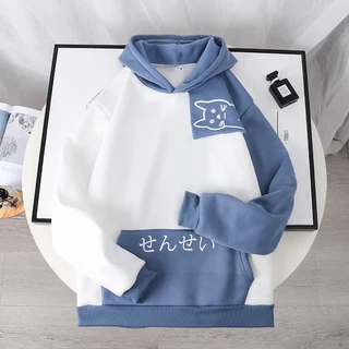 Áo Khoác Sweater Có Mũ Trùm In Hoạt Hình Kiểu Nhật Bản Thời Trang Thu Đông Cho Các Cặp Đôi