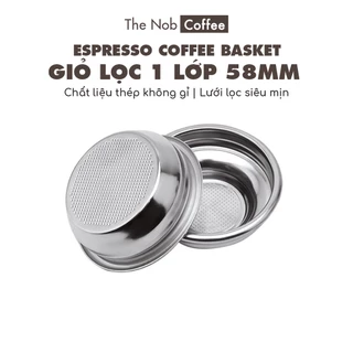 Giỏ lọc đơn 58mm (Filter Single) cho máy pha Espresso chuyên nghiệp