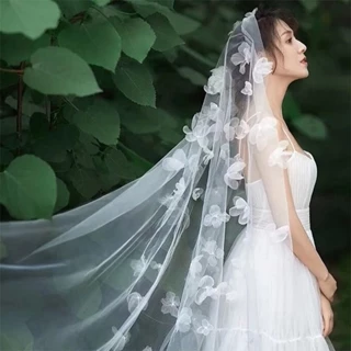 [Hàng có sẵn ưu tiên] Mori Style Bridal Đơn giản Veil Tính khí Tươi Retro Phụ kiện đám cưới Tinh tế Influencer Tất cả các trận đấu Du lịch Chụp tóc Phụ kiện tóc